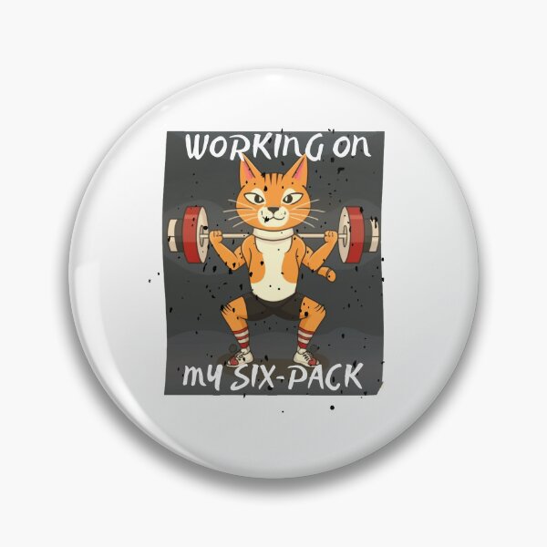 Item preview, Cat Lifting weights working On my six-pack designed and sold by Mikusia.
