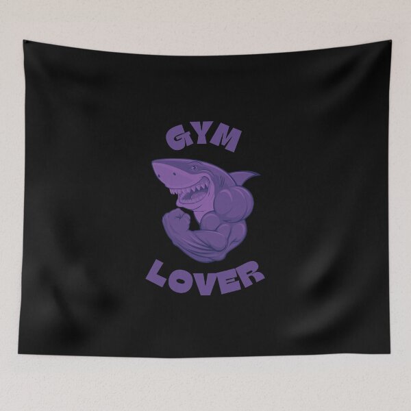 Item preview, Gym Lover Shark designed and sold by MotionWaves.