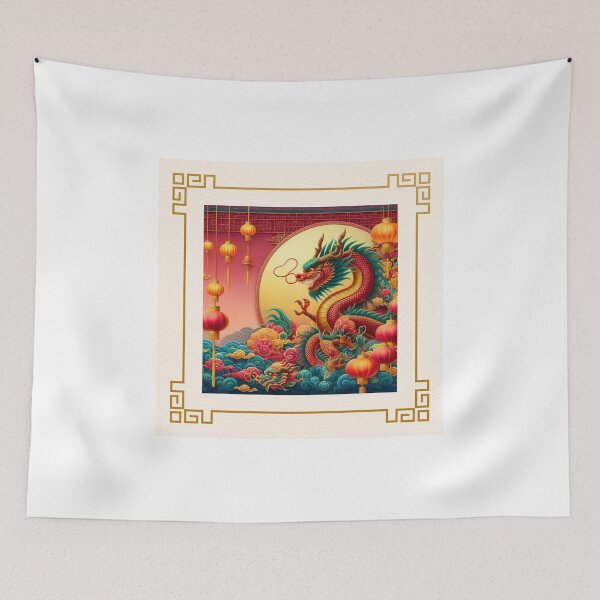 Item preview, Fantasy Dragon zodiac ushering New Year (silvergoldvisionary) designed and sold by SGVisionary.