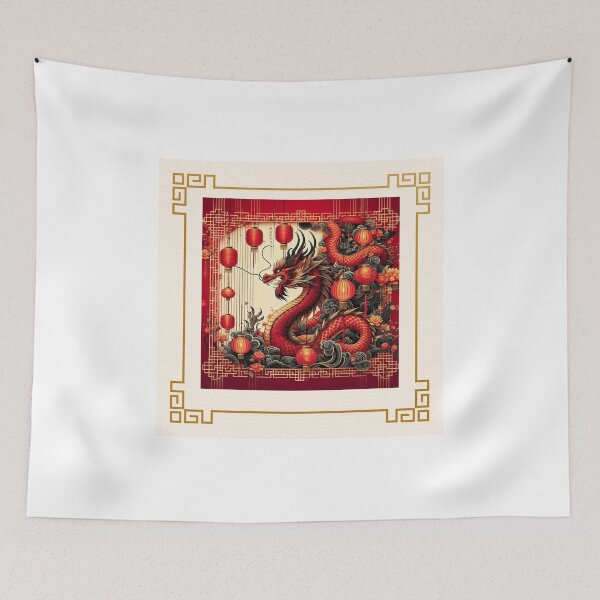 Item preview, Fantasy Dragon zodiac ushering New Year (silvergoldvisionary) designed and sold by SGVisionary.