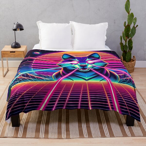 Item preview, Synthwave Laser Space Dog designed and sold by Zestpond.