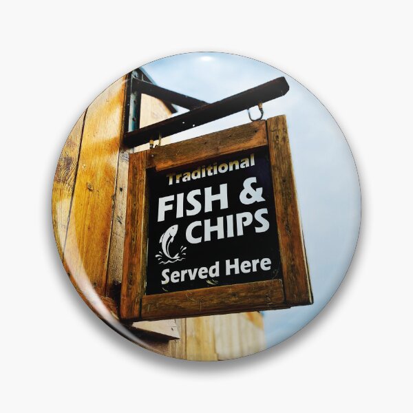 Item preview, Fish and Chips sign from Cornwall designed and sold by RoyalTarget.