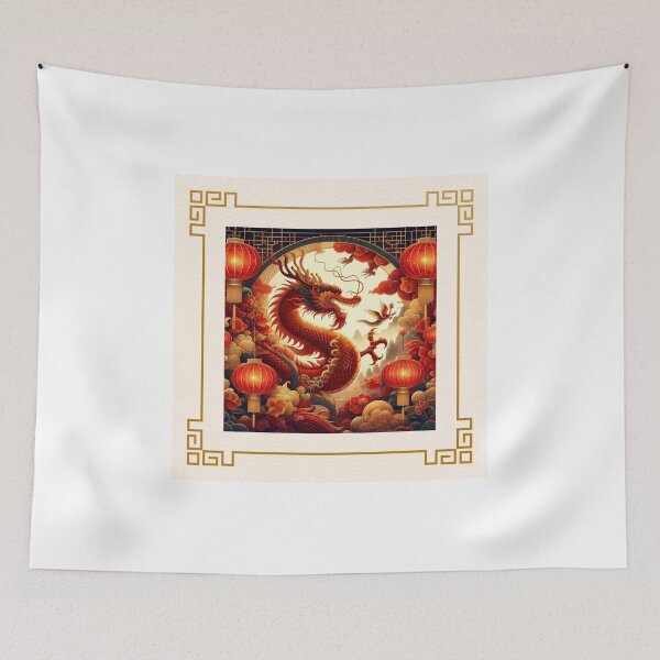Item preview, Fantasy Dragon zodiac ushering New Year (silvergoldvisionary) designed and sold by SGVisionary.