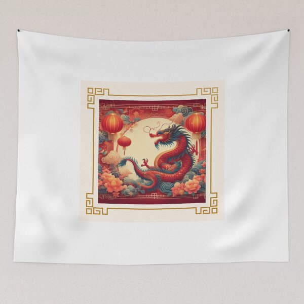 Item preview, Fantasy Dragon zodiac ushering New Year (silvergoldvisionary) designed and sold by SGVisionary.