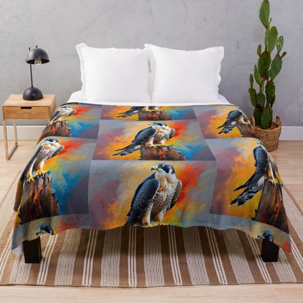 Item preview, Peregrine Falcon Painting, Fastest Bird, Duck Hawk, Bird of Prey designed and sold by Kmcantley.