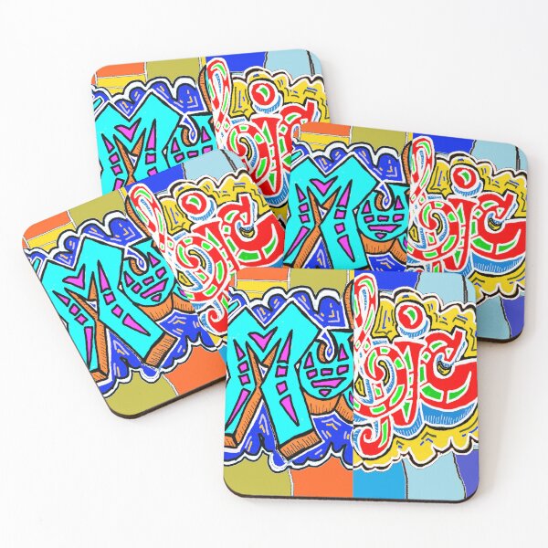 Item preview, Music Graffiti Sticker 24 designed and sold by LoEndT-Shirts.