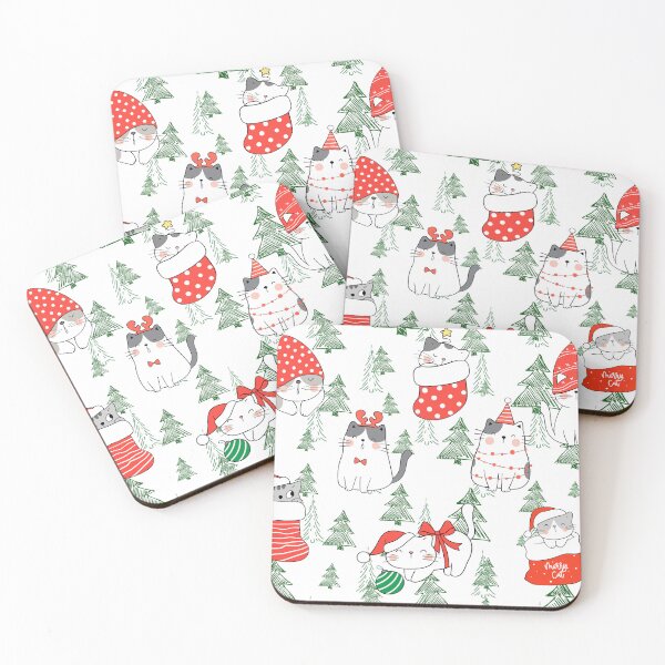 Item preview, a fancy cat Merry Christmas tree designed and sold by Miya-ArtShop.