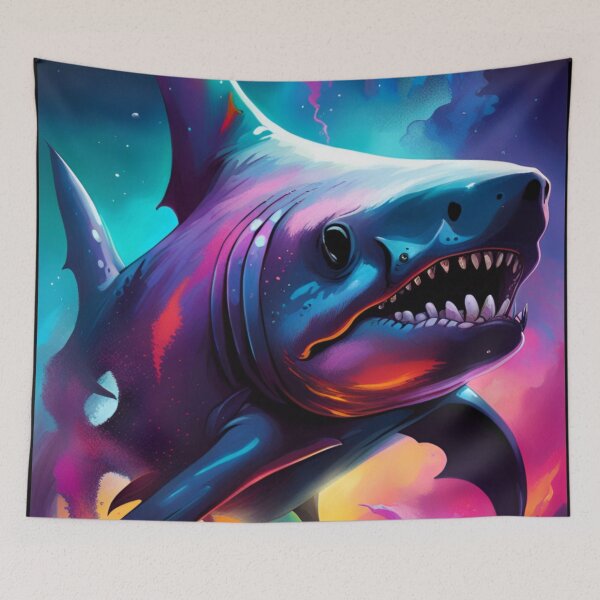 Item preview, Lovecraftian Shark designed and sold by 3hornCreations.