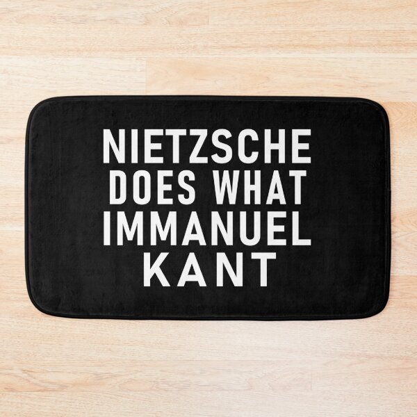 Item preview, "NIETZSCHE DOES WHAT IMMANUEL KANT" Philosopher Pun designed and sold by Decamegashop.