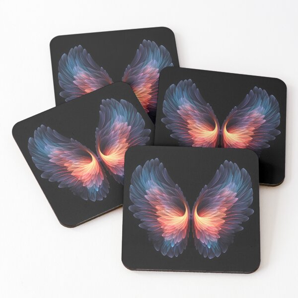 Item preview, Aura accented pair of wings print designed and sold by dcrc.