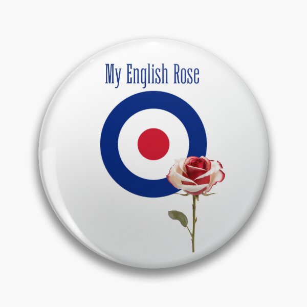 Artikelvorschau, Englisches Rosendesign, klassischer Mod-Target-Druck entworfen und verkauft von All1Mod.