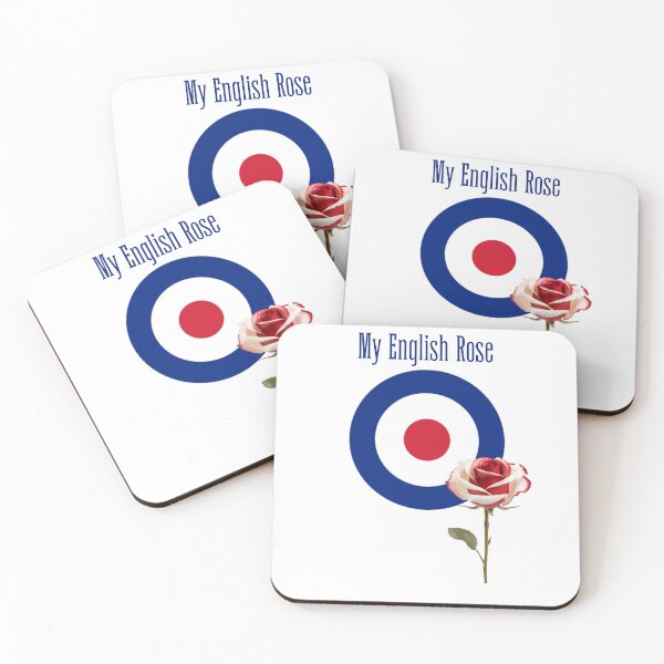 Item preview, English Rose Design Classic Mod Target Print designed and sold by All1Mod.