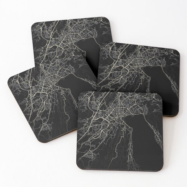 Item preview, Annecy Map Black and white designed and sold by Jerhus.