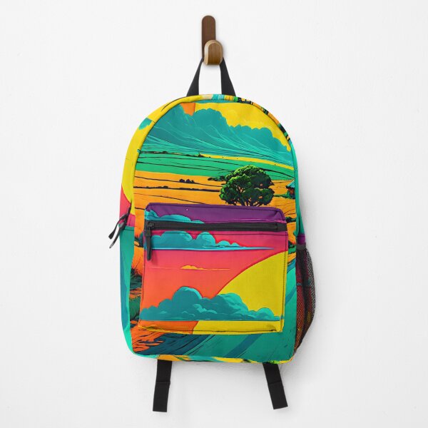 Item preview, Pop Art Style Road Through Countryside - Liminal Space Concept Art designed and sold by liminal-concept.