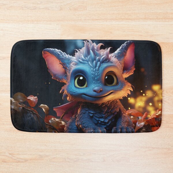 Item preview, Enchanting Cute Blue Dragon Hatchling designed and sold by Cris888.
