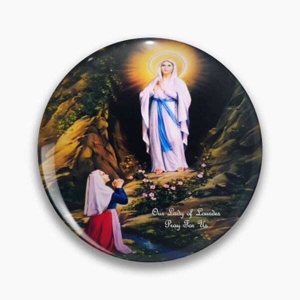 Item preview, Our Lady of Lourdes Pray For Us designed and sold by LitanyLane.