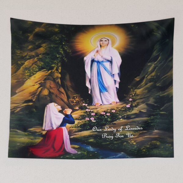 Item preview, Our Lady of Lourdes Pray For Us designed and sold by LitanyLane.