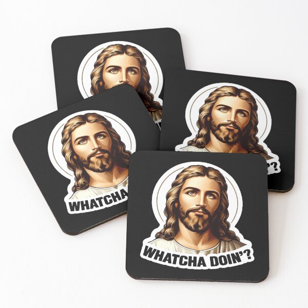 Item preview, Whatcha Doin meme Jesus Christ designed and sold by plushism.