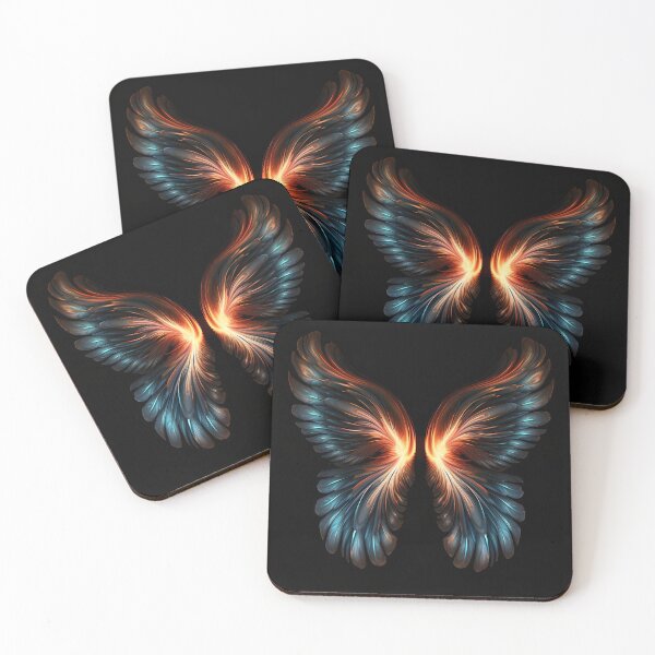 Item preview, aura accented pair of wings print designed and sold by dcrc.