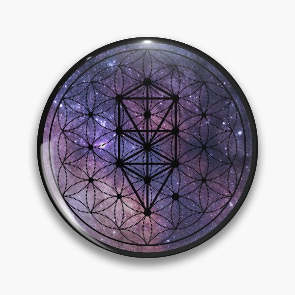 Item preview, Nebulosa Púrpura Flor de la Vida con Árbol de la Vida Incrustado: Armonía Cósmica con Geometría Sagrada designed and sold by LunarisPlexus.