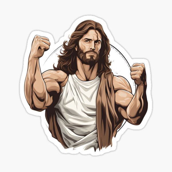 Jesus Gym Stickers for Sale