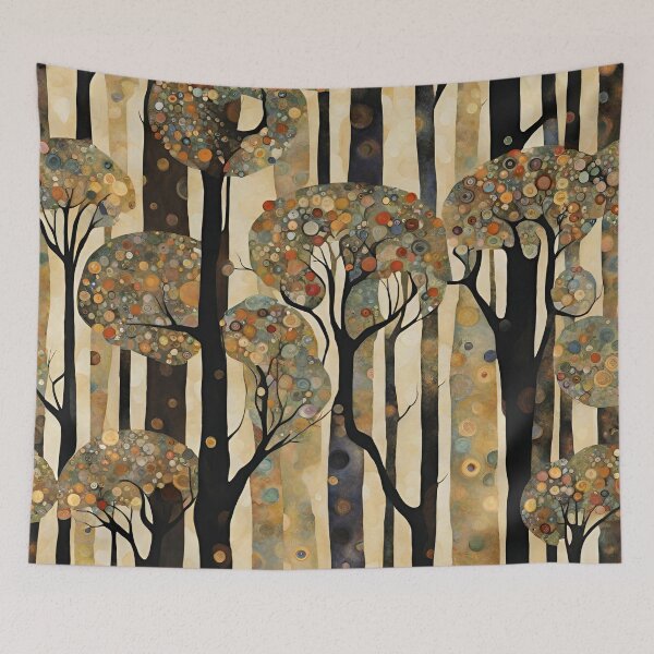 Item preview, Art Nouveau Trees Pattern designed and sold by LittleGoblinPrs.