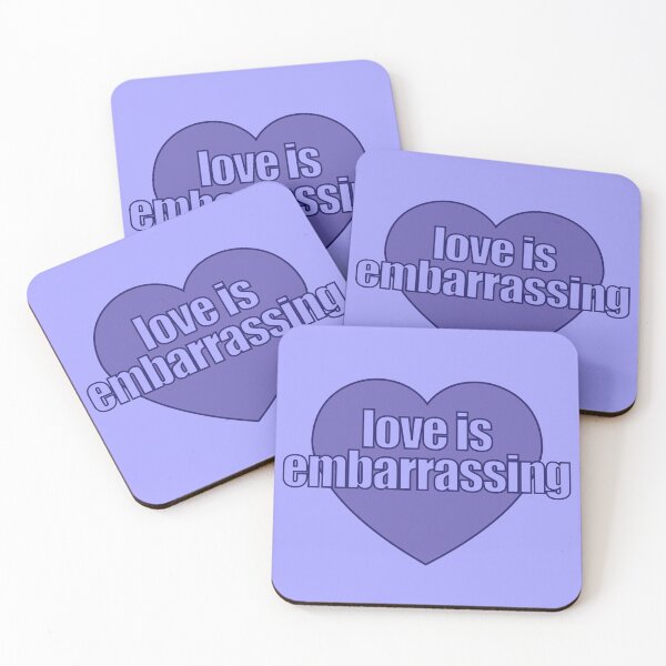 Item preview, love is embarrassing Heart designed and sold by Chesley Design.