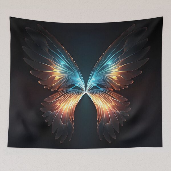 Item preview, aura accented pair of wings print designed and sold by dcrc.