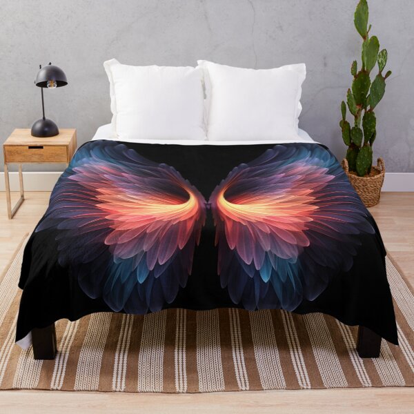 Item preview, Aura accented pair of wings print designed and sold by dcrc.
