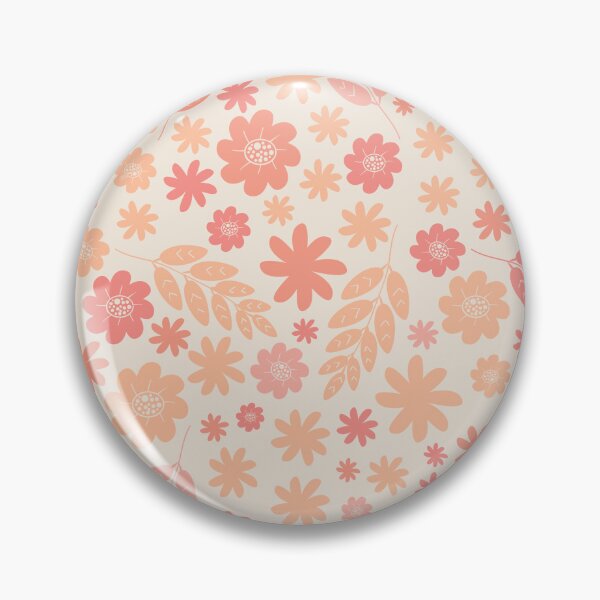 Item preview, Peach Fuzz Airy Wildflower Meadow Pattern designed and sold by tanyadraws.
