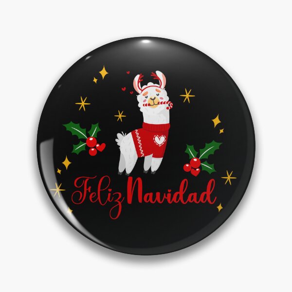 Item preview, Happy Holidays 107. Feliz Navidad Llama designed and sold by amahechoamano.