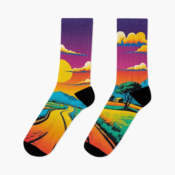 Item preview, Liminal Space Road - Pop Art, Dreamcore Design designed and sold by liminal-concept.