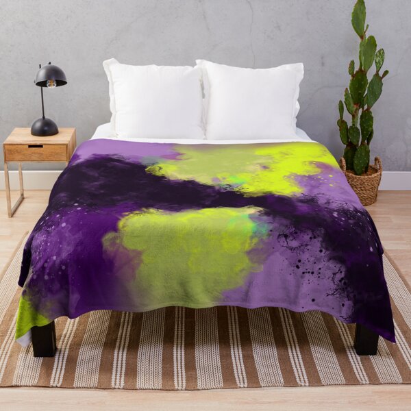 Item preview, Pump Up The Volume - Purple Violet Yellow Green Abstract designed and sold by Joey Santiago.