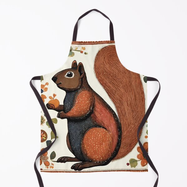 Item preview, Folk Art Squirrel designed and sold by LittleGoblinPrs.