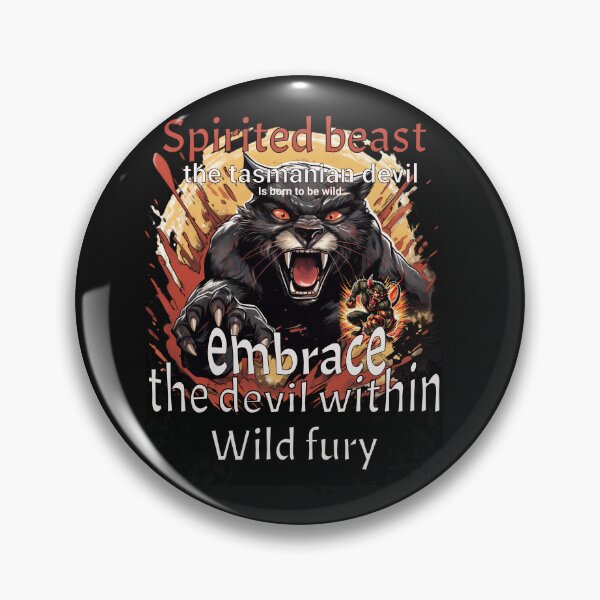 Item preview, spirited beast, the tasmanian devil is born to be wild, embrace the devil within wild fury designed and sold by jean giosi.
