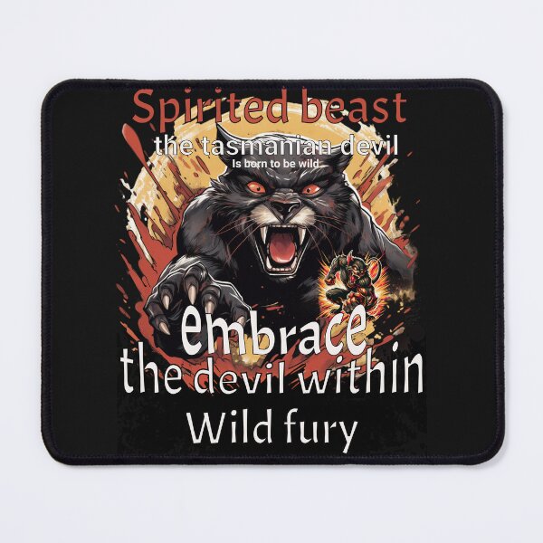 Item preview, spirited beast, the tasmanian devil is born to be wild, embrace the devil within wild fury designed and sold by jean giosi.