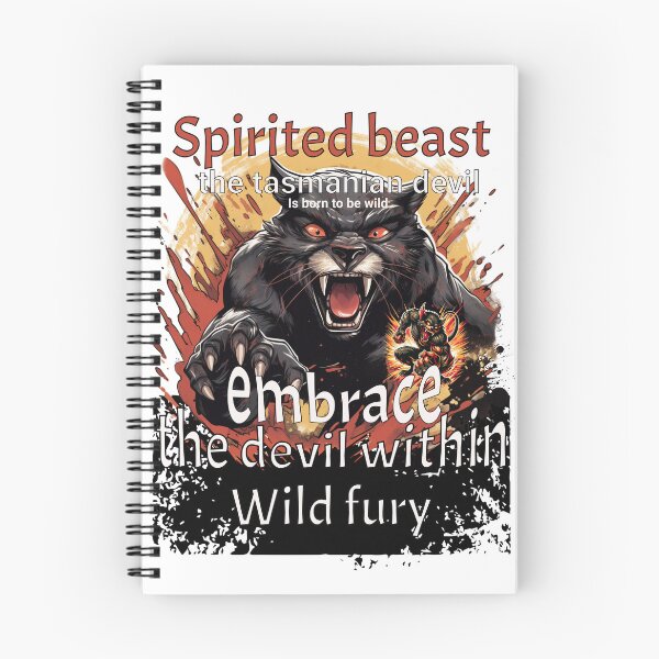 Item preview, spirited beast, the tasmanian devil is born to be wild, embrace the devil within wild fury designed and sold by jean giosi.