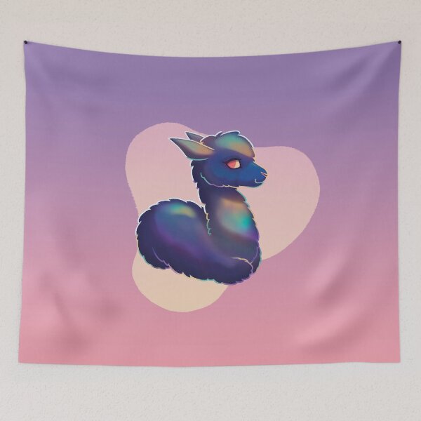 Item preview, Alpaca of the Dark Iridescent Rainbow Coat designed and sold by kyriqin.