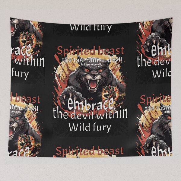 Item preview, spirited beast, the tasmanian devil is born to be wild, embrace the devil within wild fury designed and sold by jean giosi.