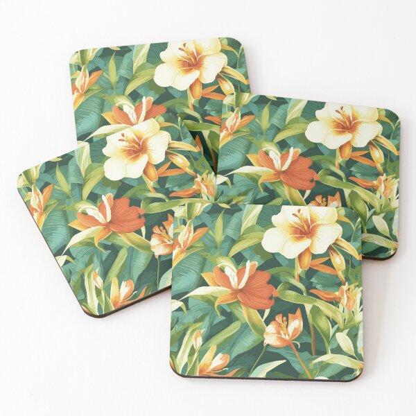 Item preview, Floral tropical leaves designed and sold by jinmommyonline.