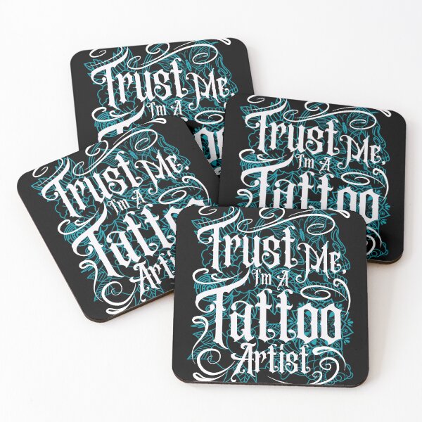 Item preview, Trust Me, I'm A Tattoo Artist (teal version) designed and sold by electriclinda.