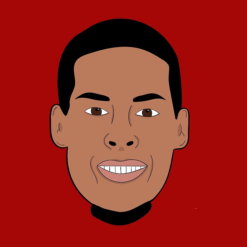 "Virgil Van Dijk Cartoon/ Illustration - Liverpool FC/ LFC/ Holland ...