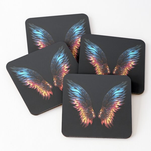 Item preview, aura accented pair of wings print designed and sold by dcrc.