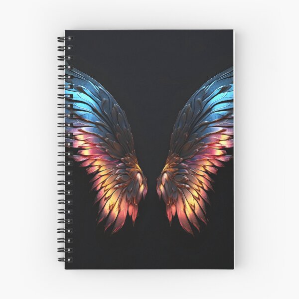 Item preview, aura accented pair of wings print designed and sold by dcrc.