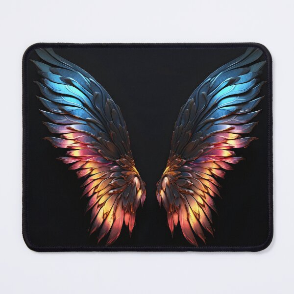 Item preview, aura accented pair of wings print designed and sold by dcrc.