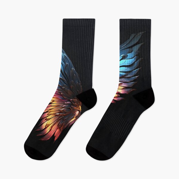 Item preview, aura accented pair of wings print designed and sold by dcrc.