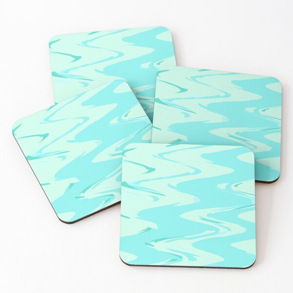 Item preview, Peppermint abstract waves designed and sold by TiffyChaa.