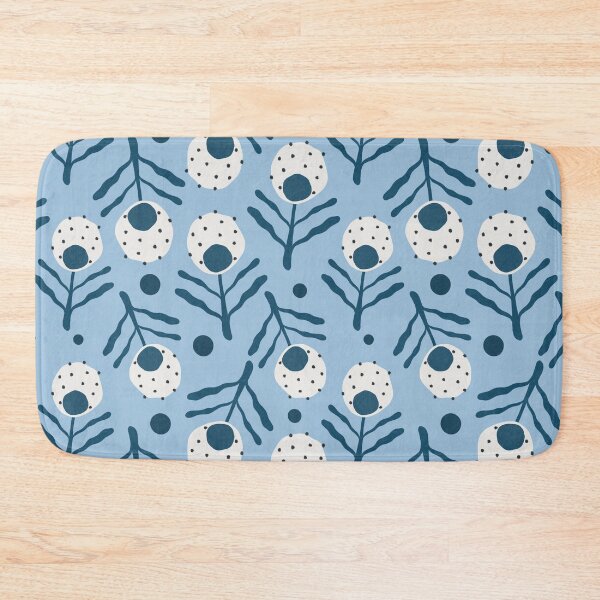 Item preview, Cotton flower blue designed and sold by janedrawsthings.