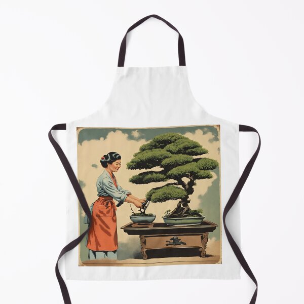 Item preview, Vintage tin sign - Bonsai care Japanese woman designed and sold by Toms Tee.