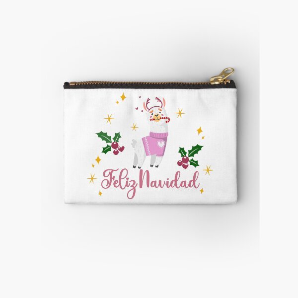 Item preview, Happy Holidays 108. Feliz Navidad Llama rosa designed and sold by amahechoamano.